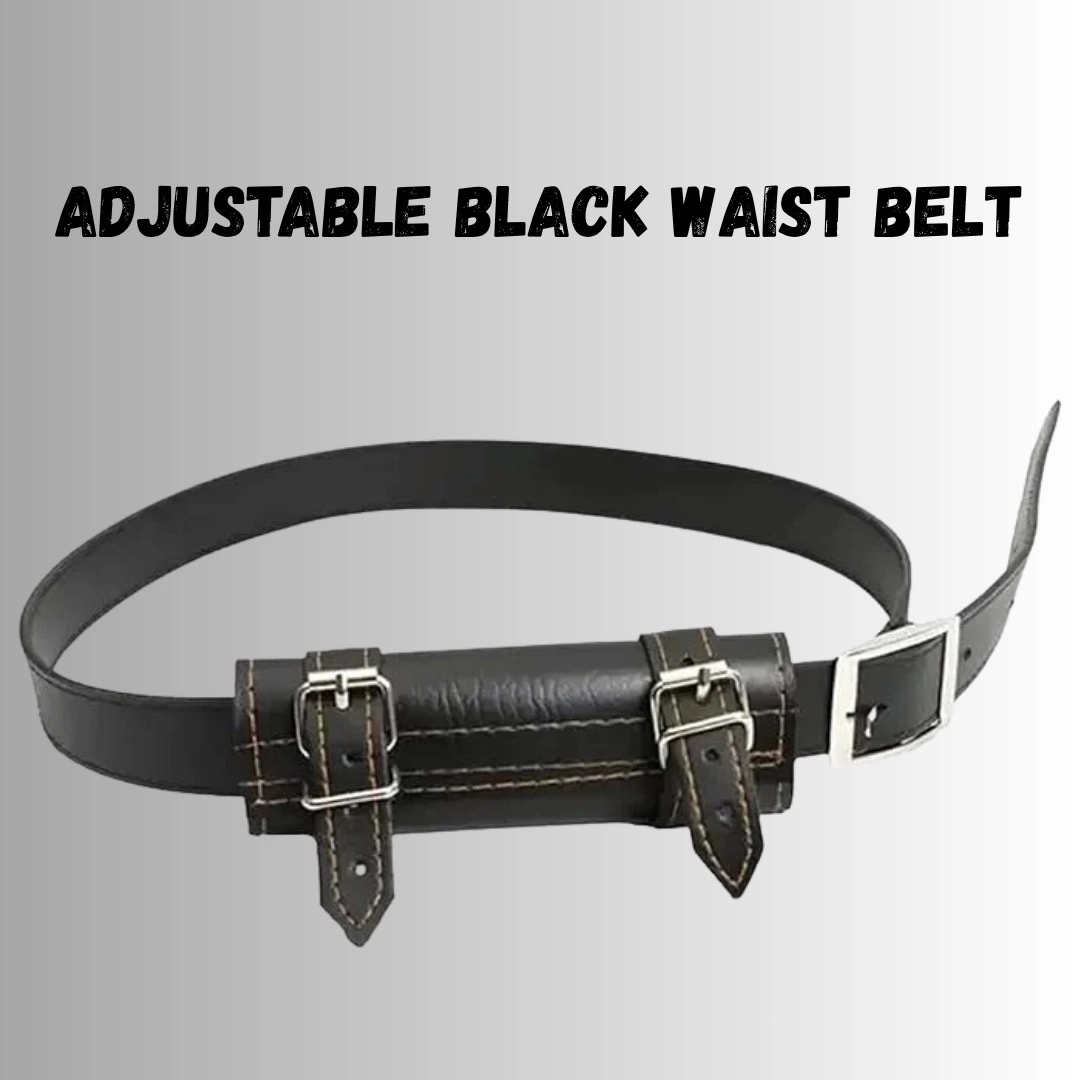 Adjustable Katana Black Waist Belt Sheath with Pin Buckle | Perfect for Cosplay, Theme Parties, and Costumes