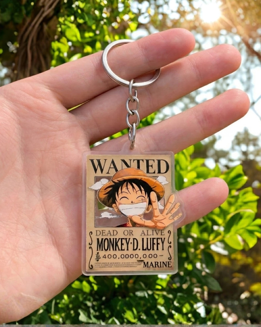One Piece Monkey D. Luffy Premium Acrylic Hanging Keychain | Perfect for bags, Keyrings and for Anime Lovers